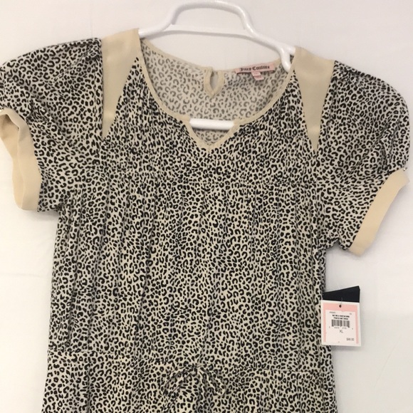 Juicy Couture Natural Wild Cheetah Knit Mini Dress XL - Picture 2 of 7